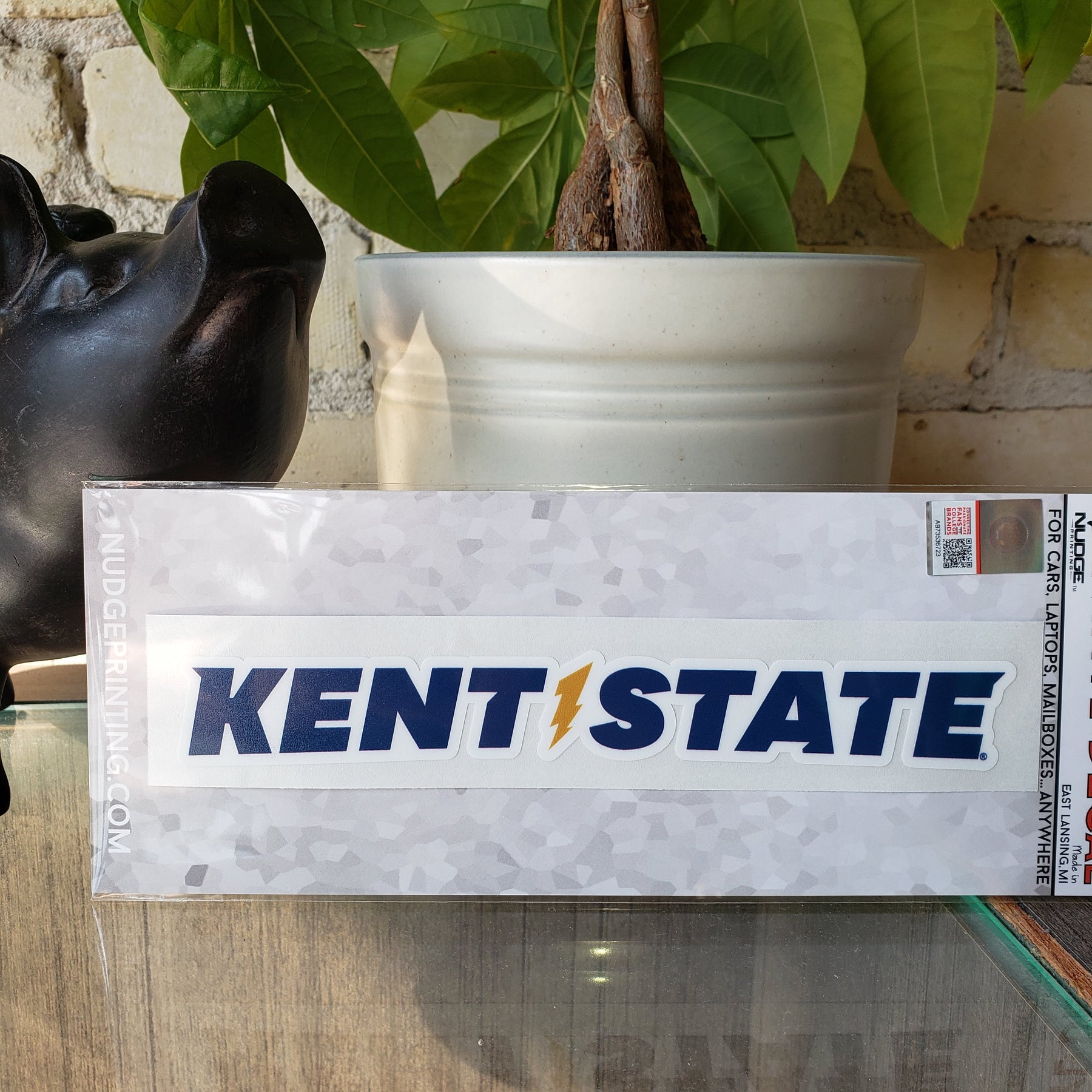 Kent State University Wordmark Logo Car Decal Bumper Sticker – Nudge ...