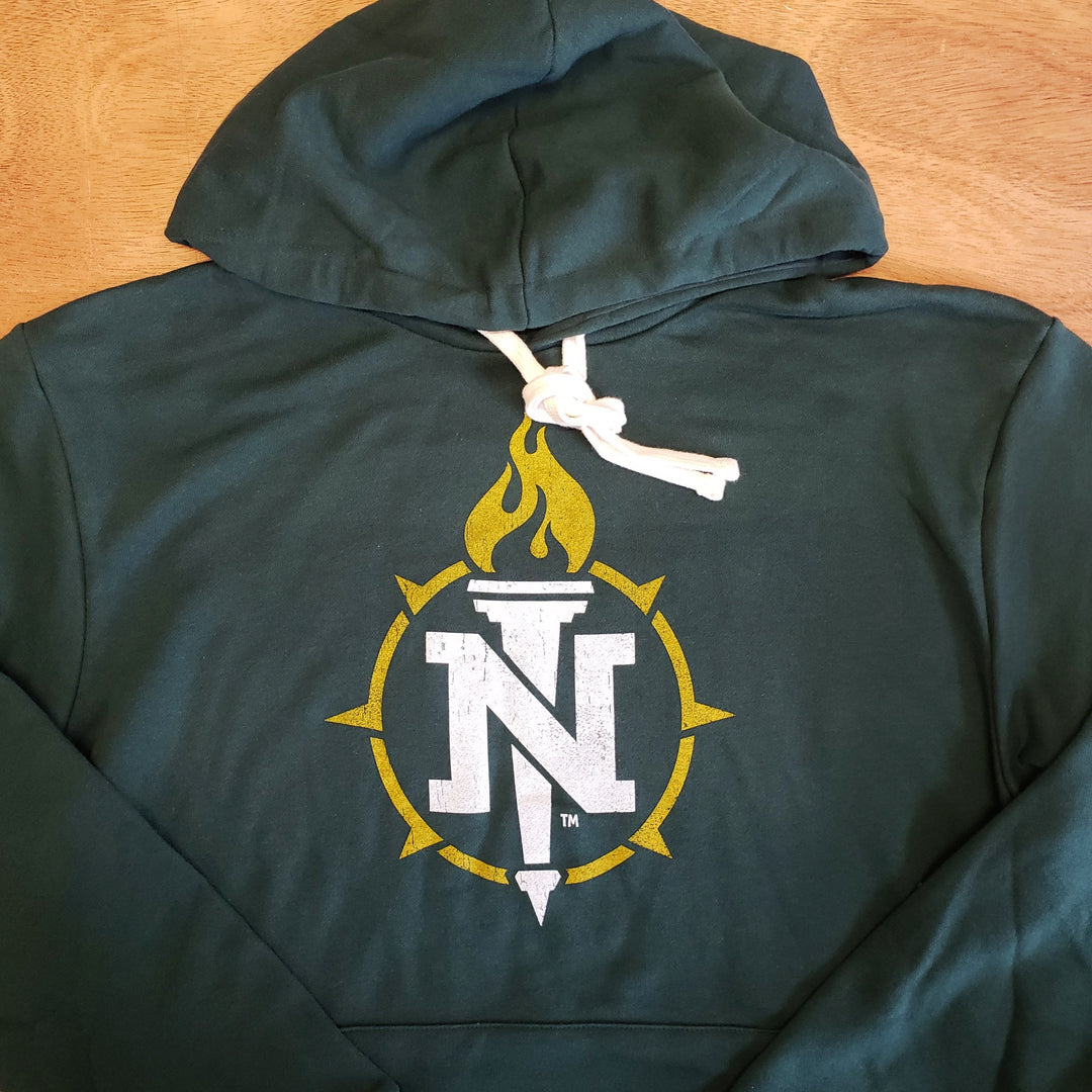 Northern Michigan University Wildcats Academic Torch Logo Hooded Sweatshirt
