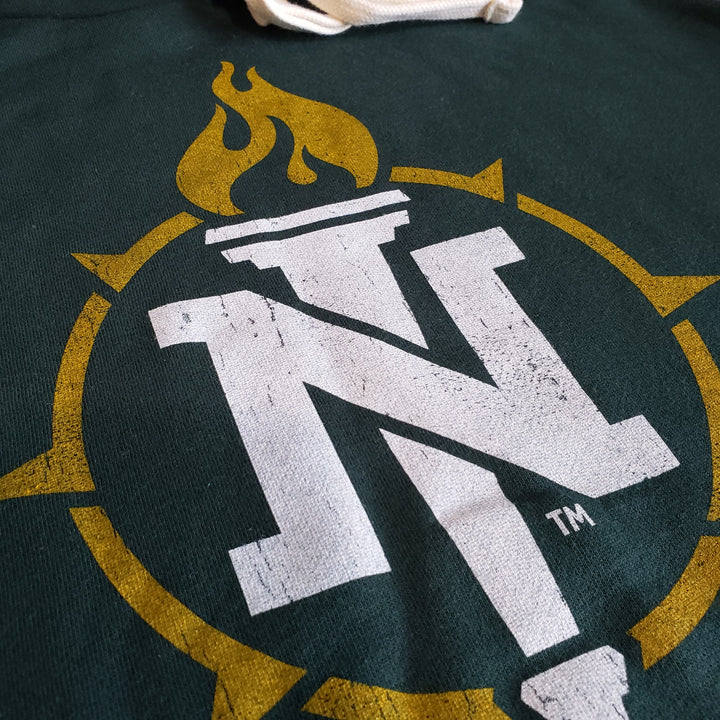Northern Michigan University Wildcats Academic Torch Logo Hooded Sweatshirt