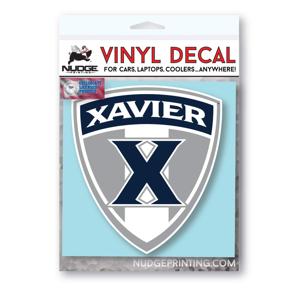 Xavier University X Shield Car Decal - Nudge Printing