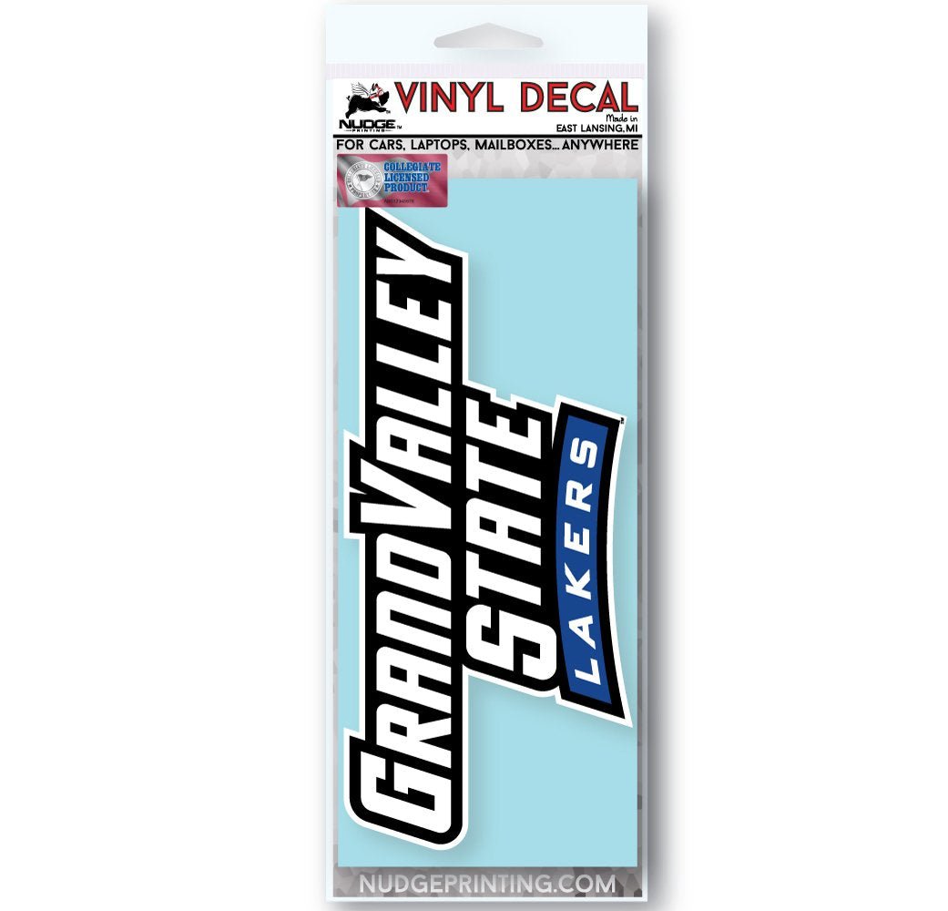 Grand Valley State University Wordmark Logo Car Decal - Nudge Printing