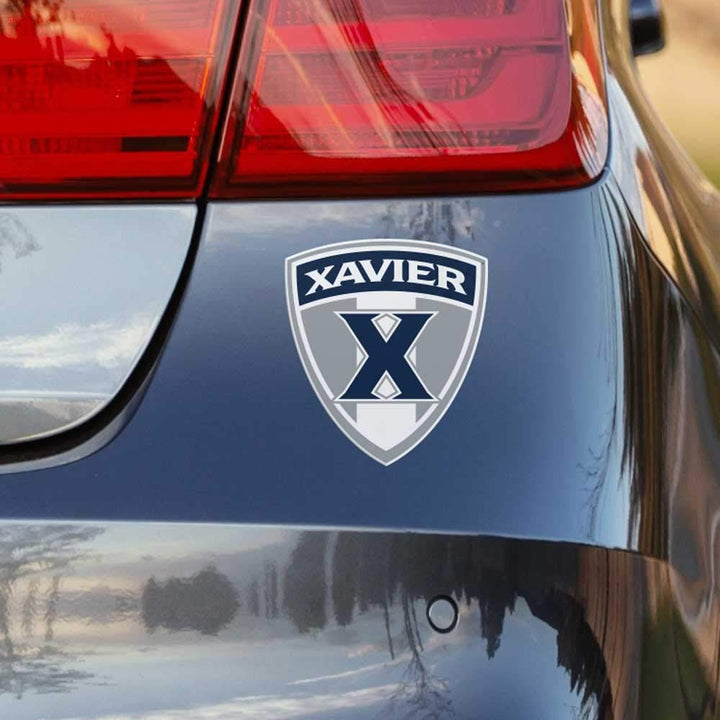 Xavier University X Shield Car Decal - Nudge Printing
