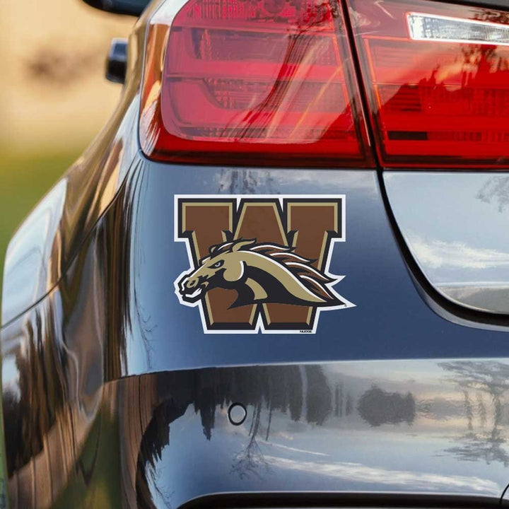 Western Michigan University Block W Car Decal - Nudge Printing