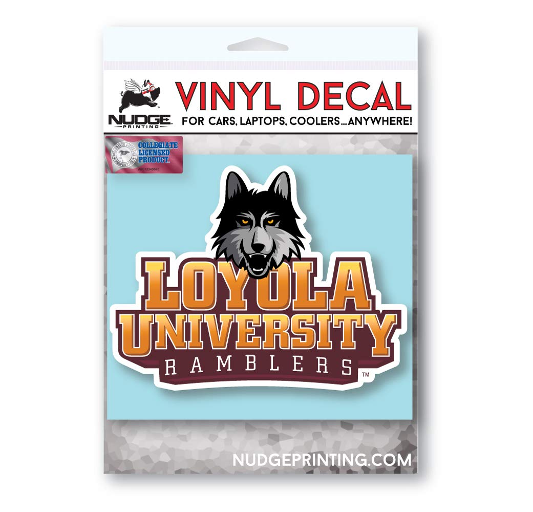 Loyola University Ramblers Primary Logo Car Decal - Nudge Printing