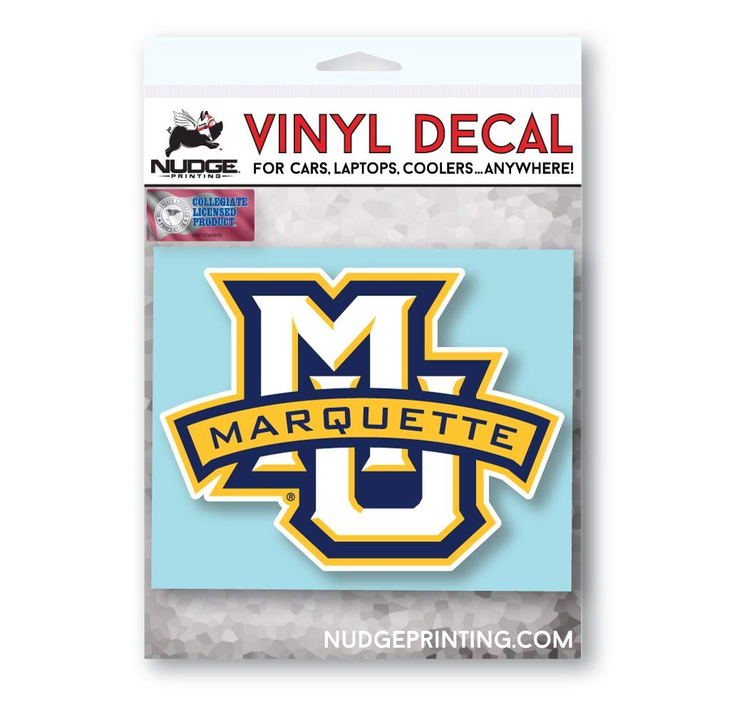 Marquette University Primary Logo Car Decal - Nudge Printing