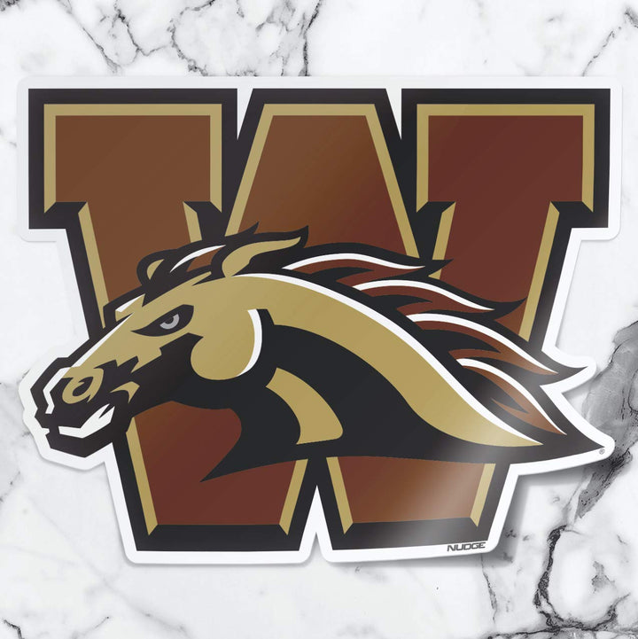 Western Michigan University Block W Car Decal - Nudge Printing