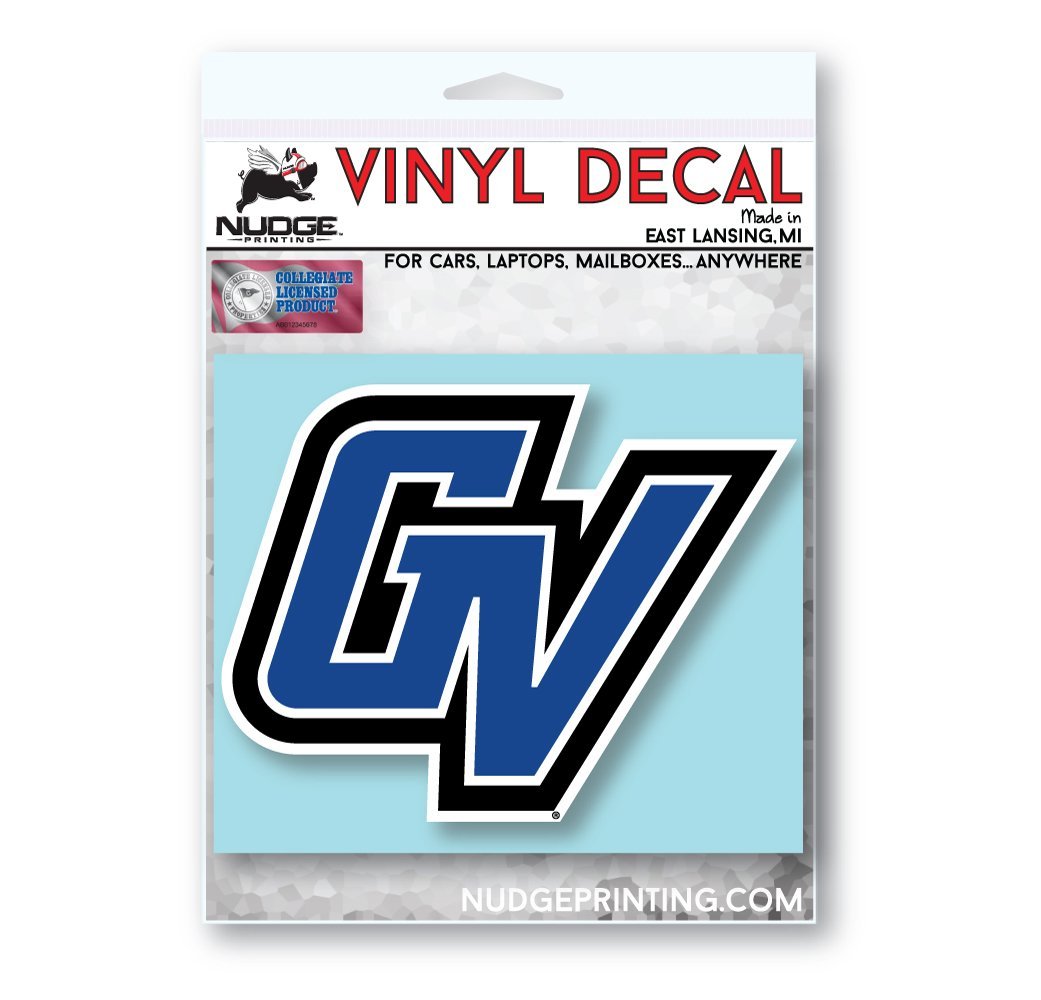 Grand Valley State University GV Logo Car Decal - Nudge Printing