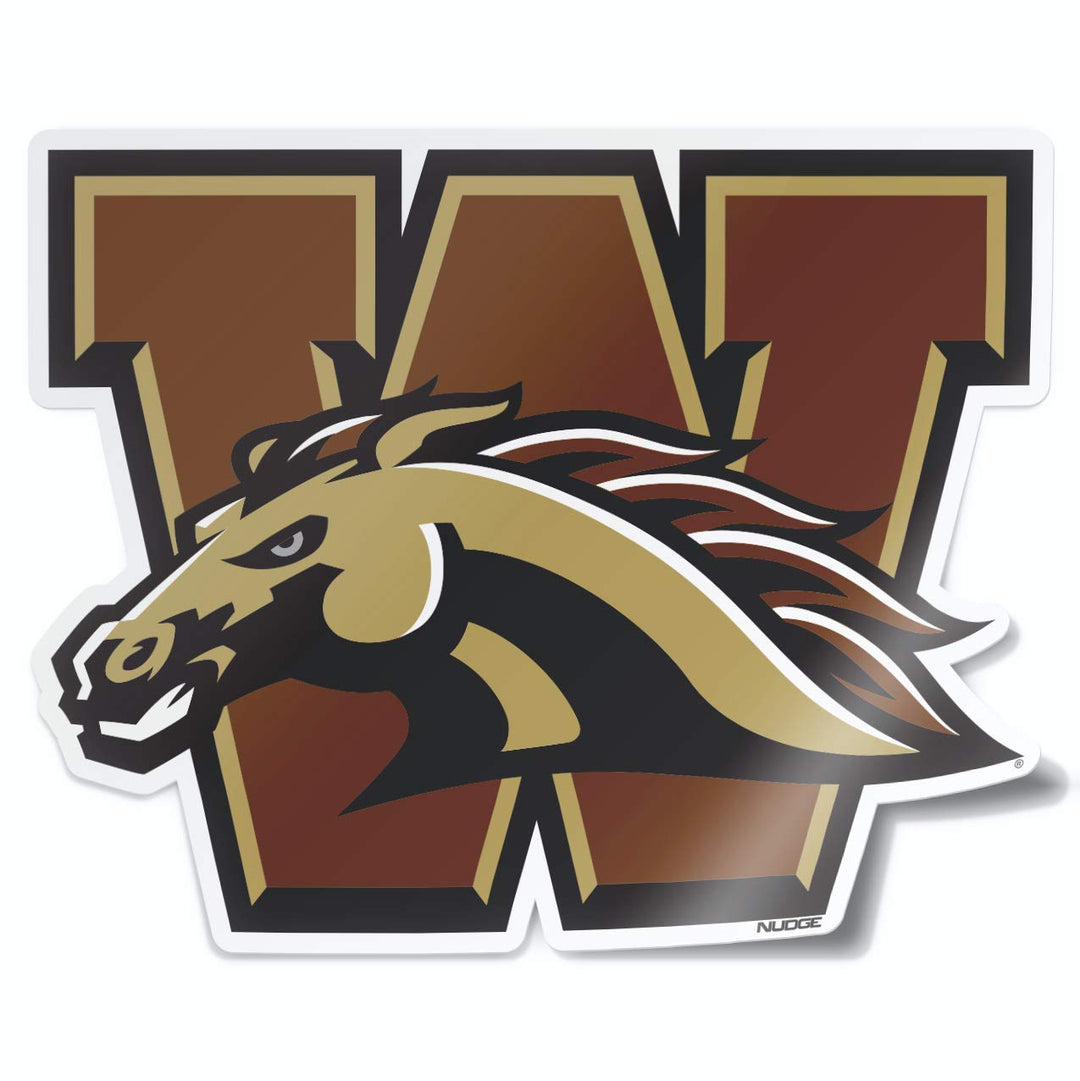 Western Michigan University Block W Car Decal - Nudge Printing