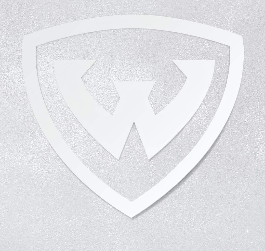 Wayne State University White Block W Logo Car Decal - Nudge Printing