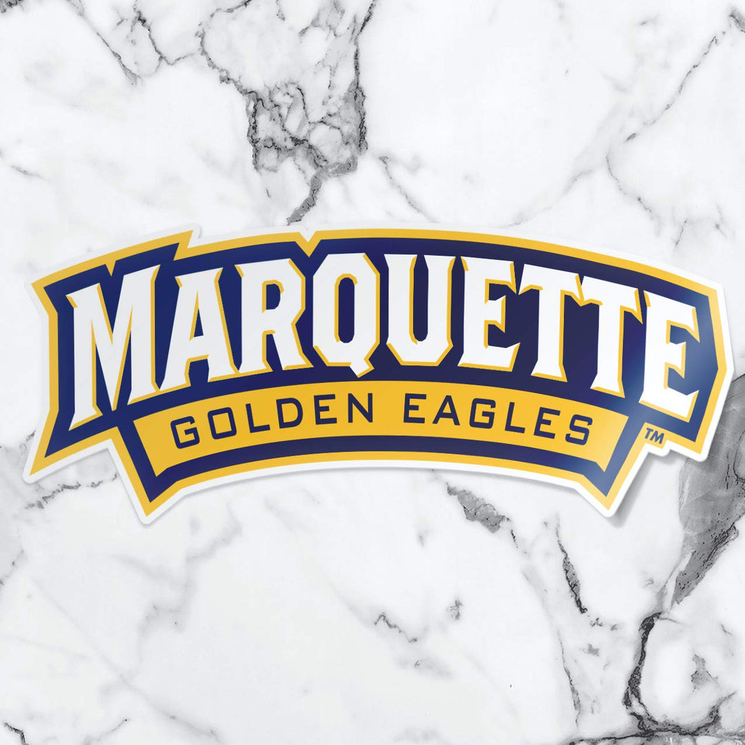 Marquette University Wordmark Logo Car Decal - Nudge Printing