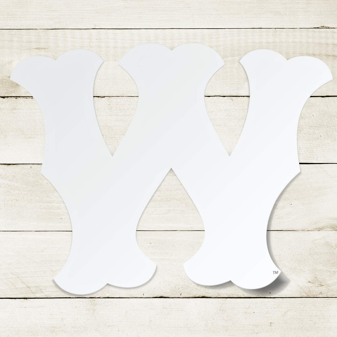 Western Michigan University White Vintage Block W Decal - Nudge Printing