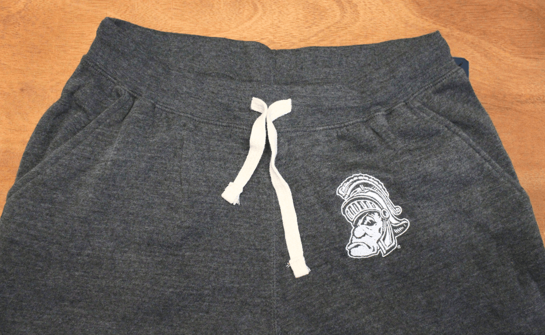 Michigan State Spartans Gruff Sparty Dark Heather Grey MSU Joggers Sweatpants  Edit alt text