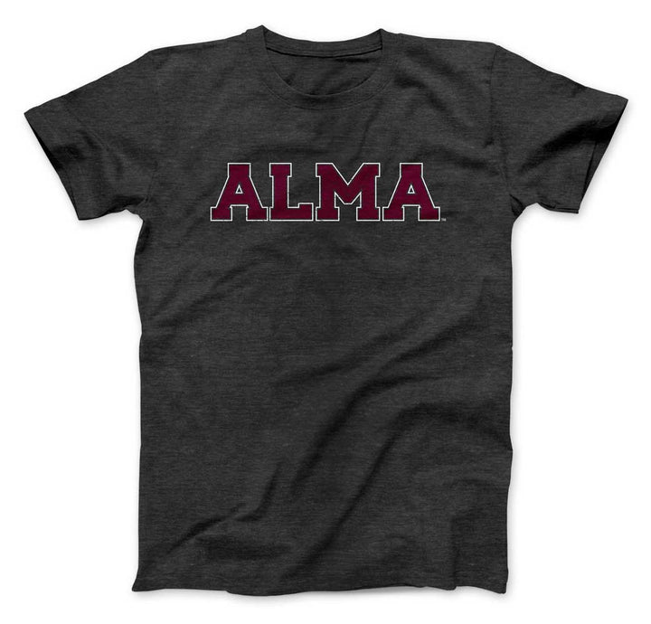 Alma College Block ALMA T-Shirt - Nudge Printing