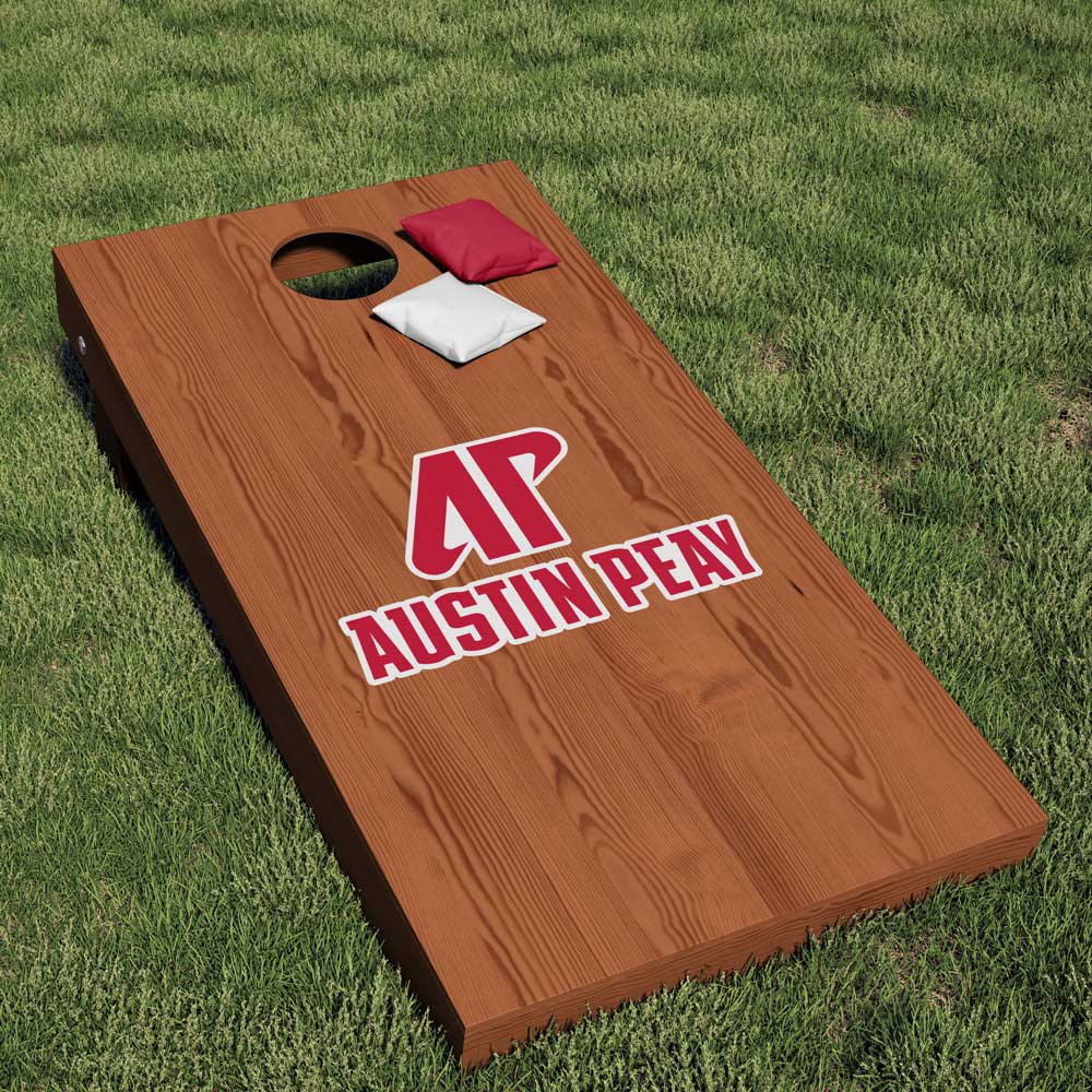 Austin Peay State University "AP" Combo Logo Jumbo Decal for Corn Hole Board