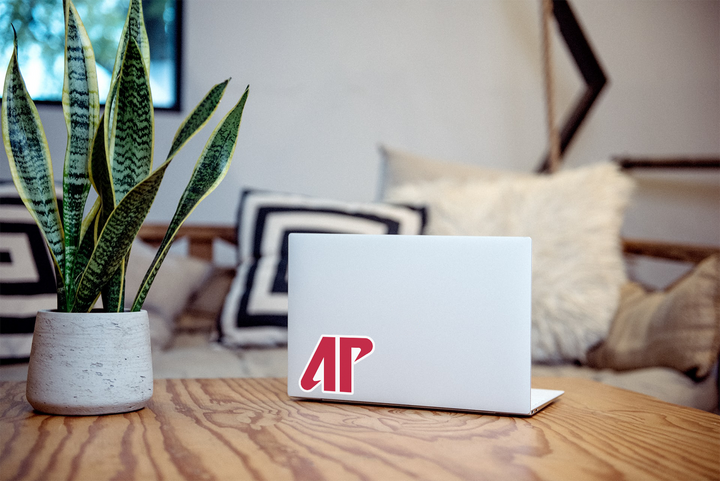 "AP" Austin Peay University Governors Sticker on Computer