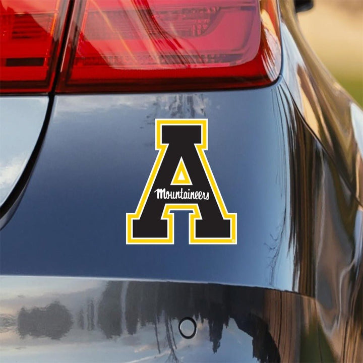 App State A Car Decal on Vehicle