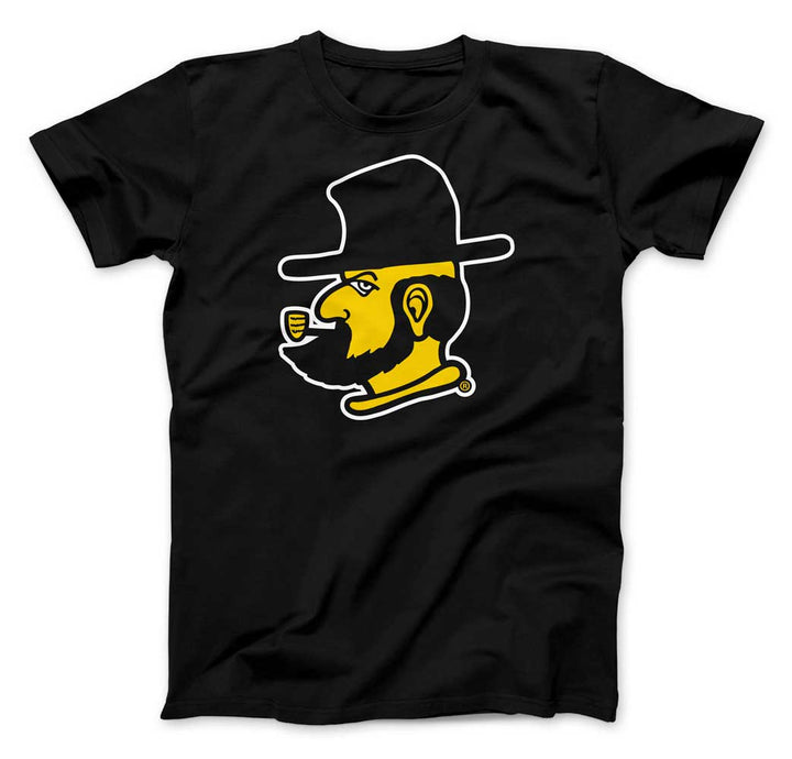 Appalachian State University Mountaineers Yosef the Mascot Unisex T-shirt (Black)