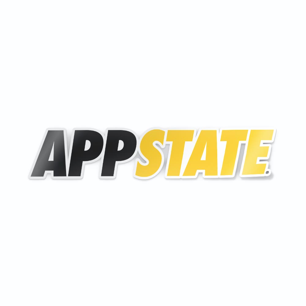 Appalachian State University Mountaineers 'App State' Bumper Sticker - Officially Licensed 7" X 1.5" Vinyl Decal For Car, Laptop, Cooler