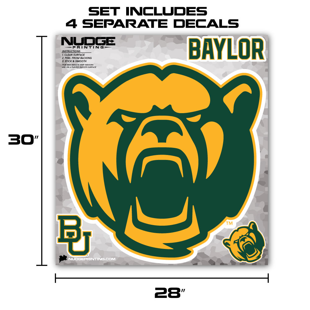 Baylor University Bear Head Fat Head