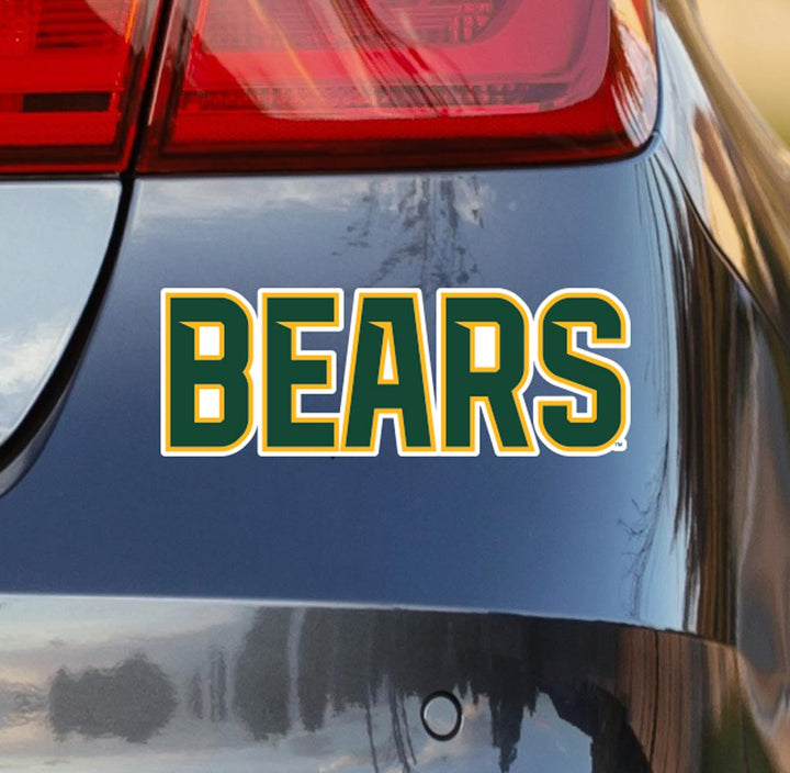 Baylor University "BEARS" block logo decal