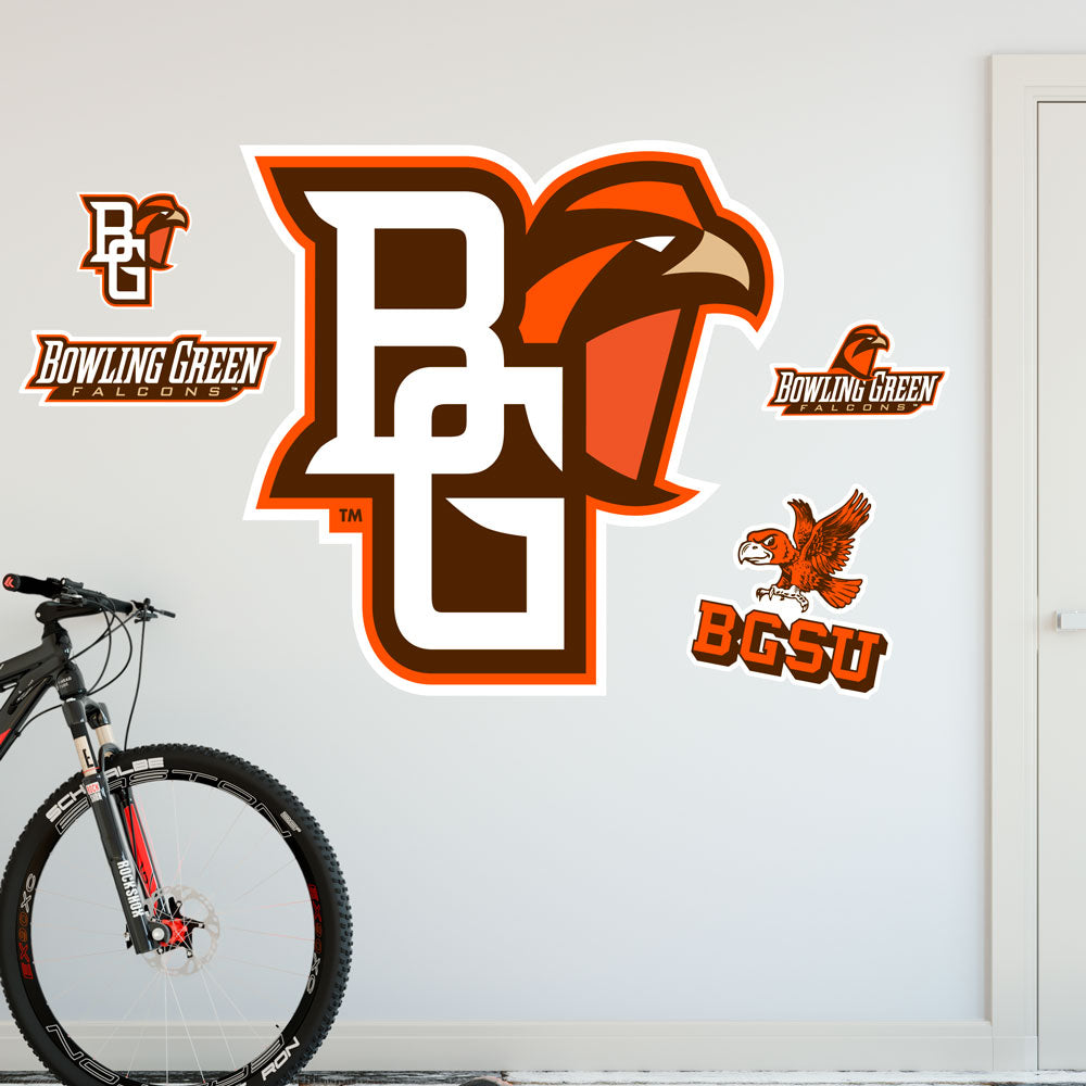 Bowling Green State University "BG" with Falcon Wall Decal