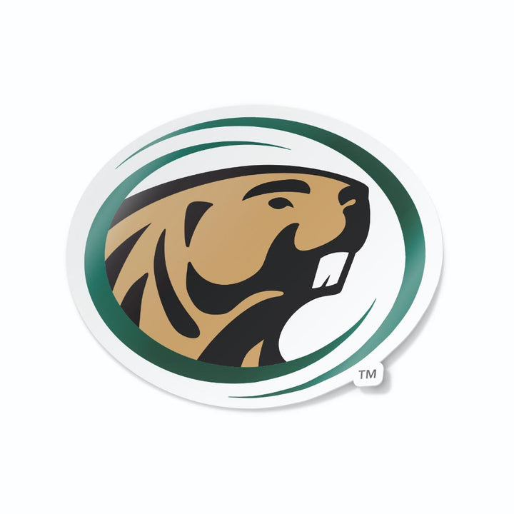 Bemidji State University Beaver Mascot Logo Car Decal Bumper Sticker