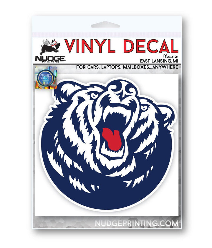 Belmont University Bruiser the Bear Car Decal