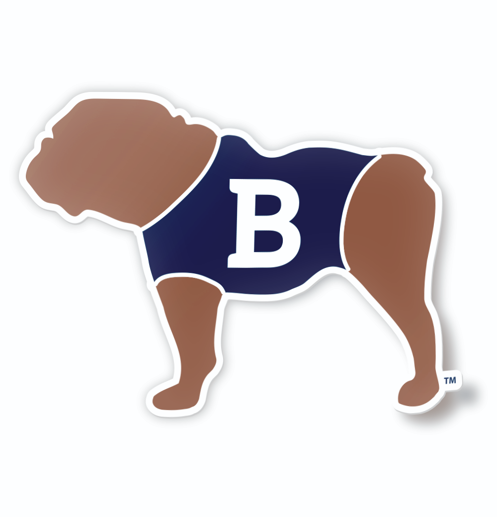 Butler University Blue the Bulldog Mascot Car Decal