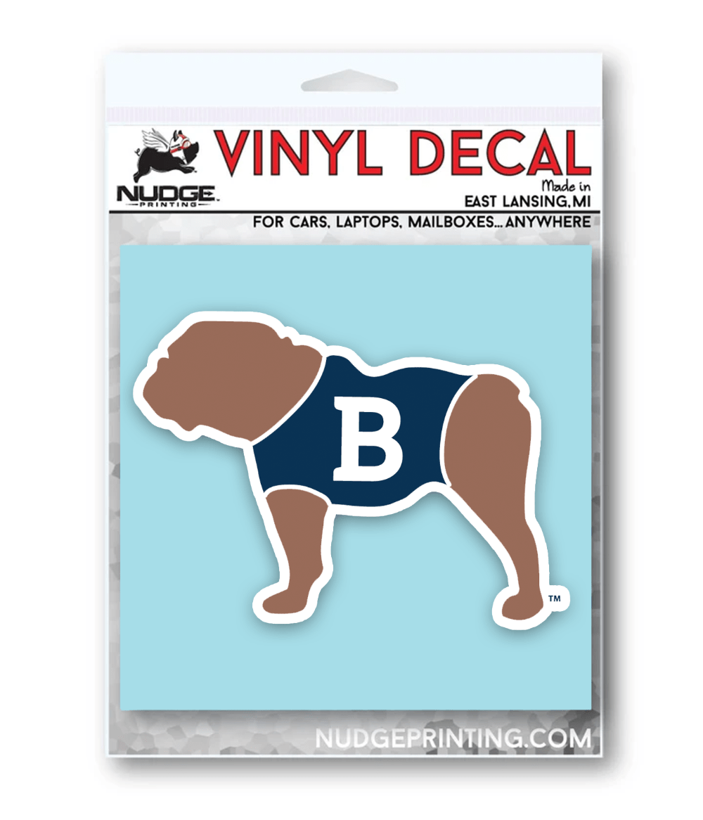 Butler University Sticker Butler University Blue the Bulldog Car Decal – Nudge Printing