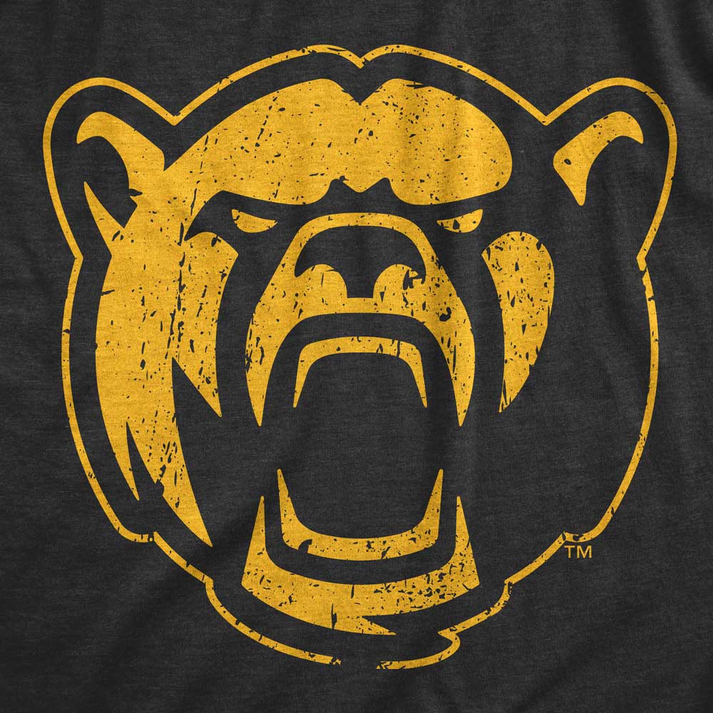 Baylor University Gold Bear Head on Grey T-shirt