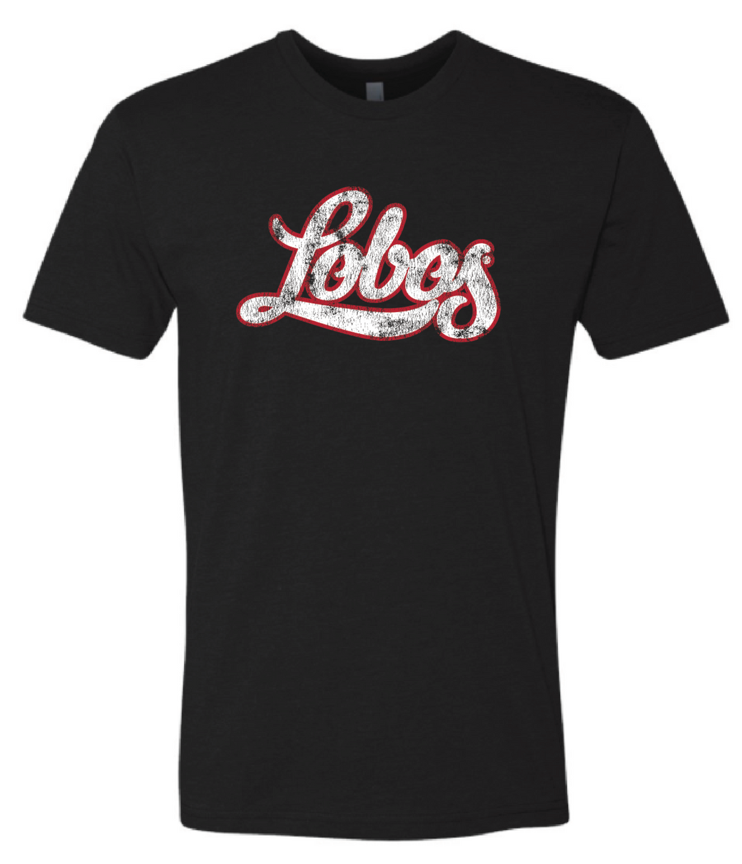 University of New Mexico Black Lobos Script Unisex Tshirt