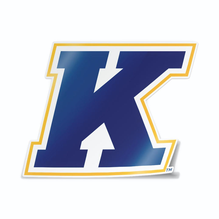 Kent State University Golden Flashes Block K Logo Car Decal Bumper Sticker