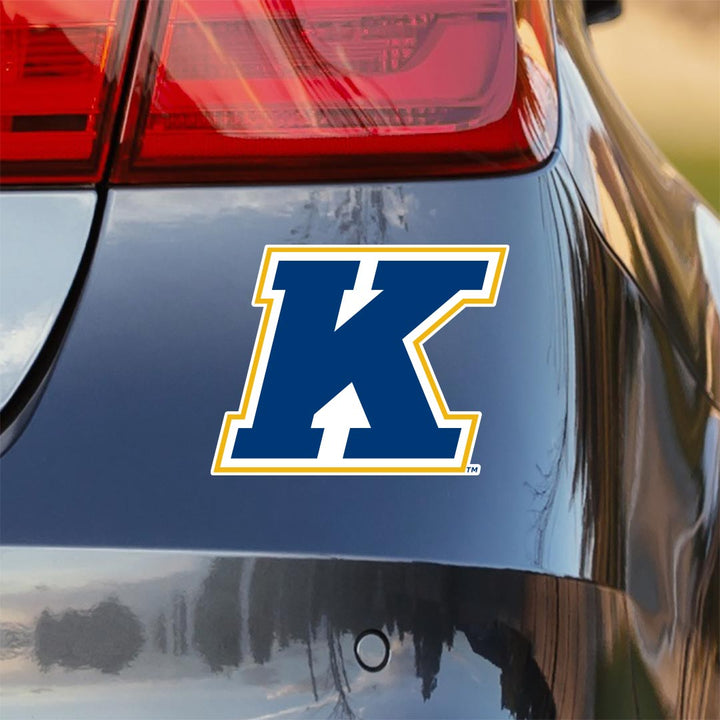 Kent State University Golden Flashes Block K Logo Car Decal Bumper Sticker