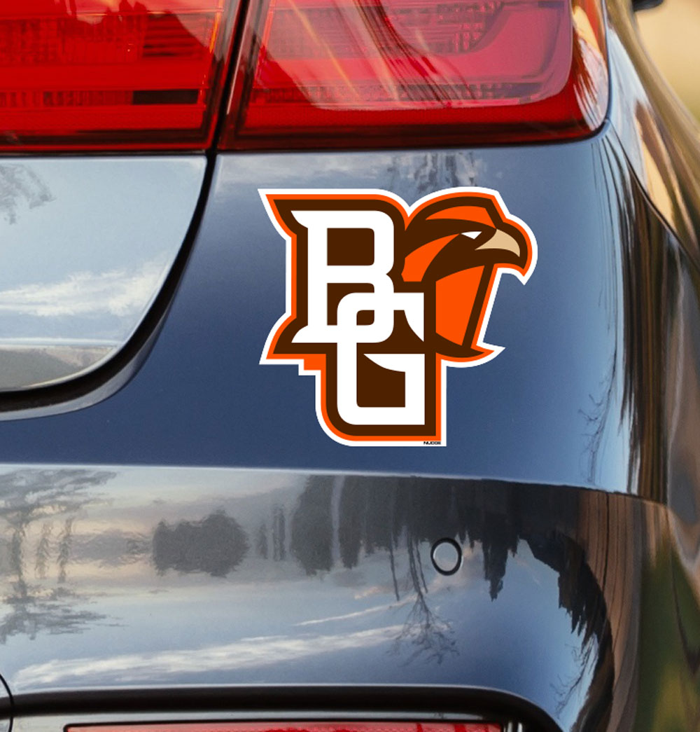 Bowling Green State University "BG" Logo on Back of Car