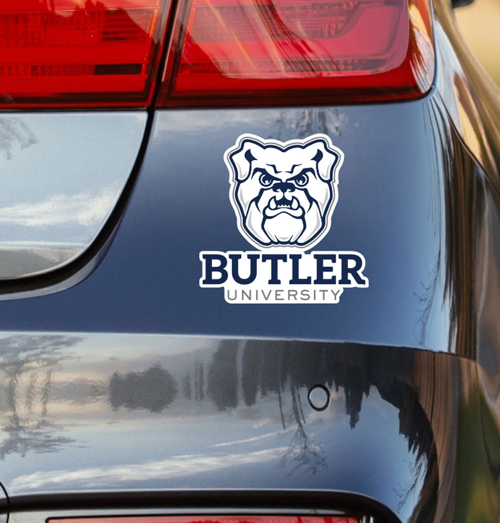 Butler University Blue and White Design Decal