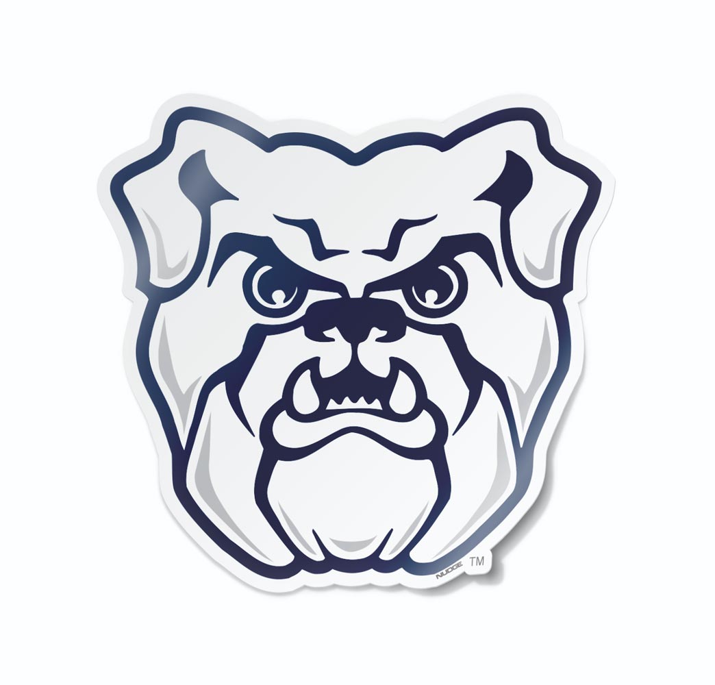 Butler University Bulldog Head Car Decal - Nudge Printing