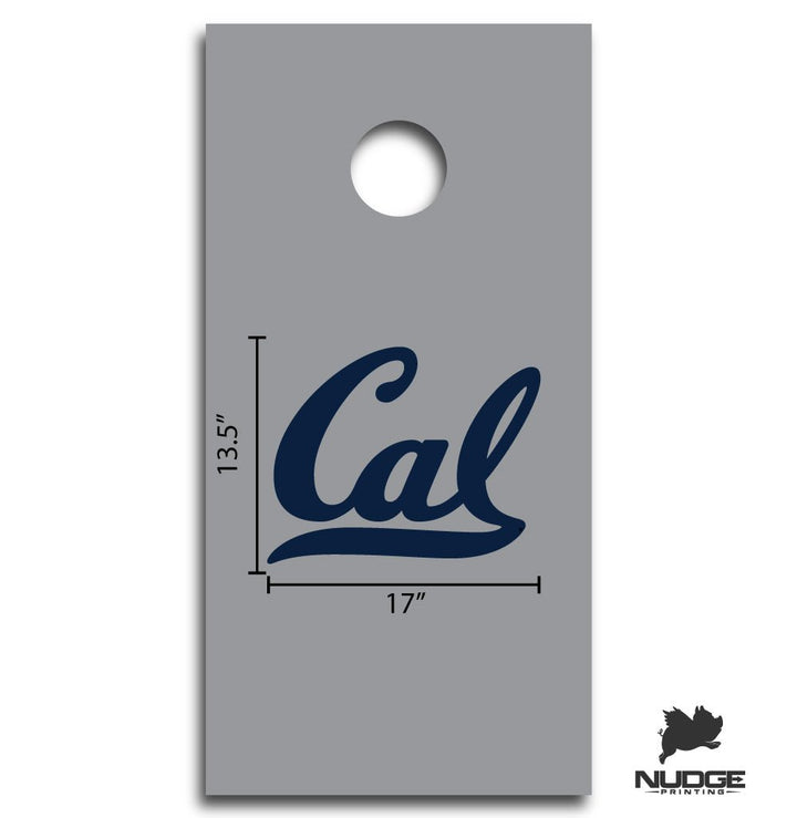 University of California-Berkeley Script Cal Cornhole Decal - Nudge Printing