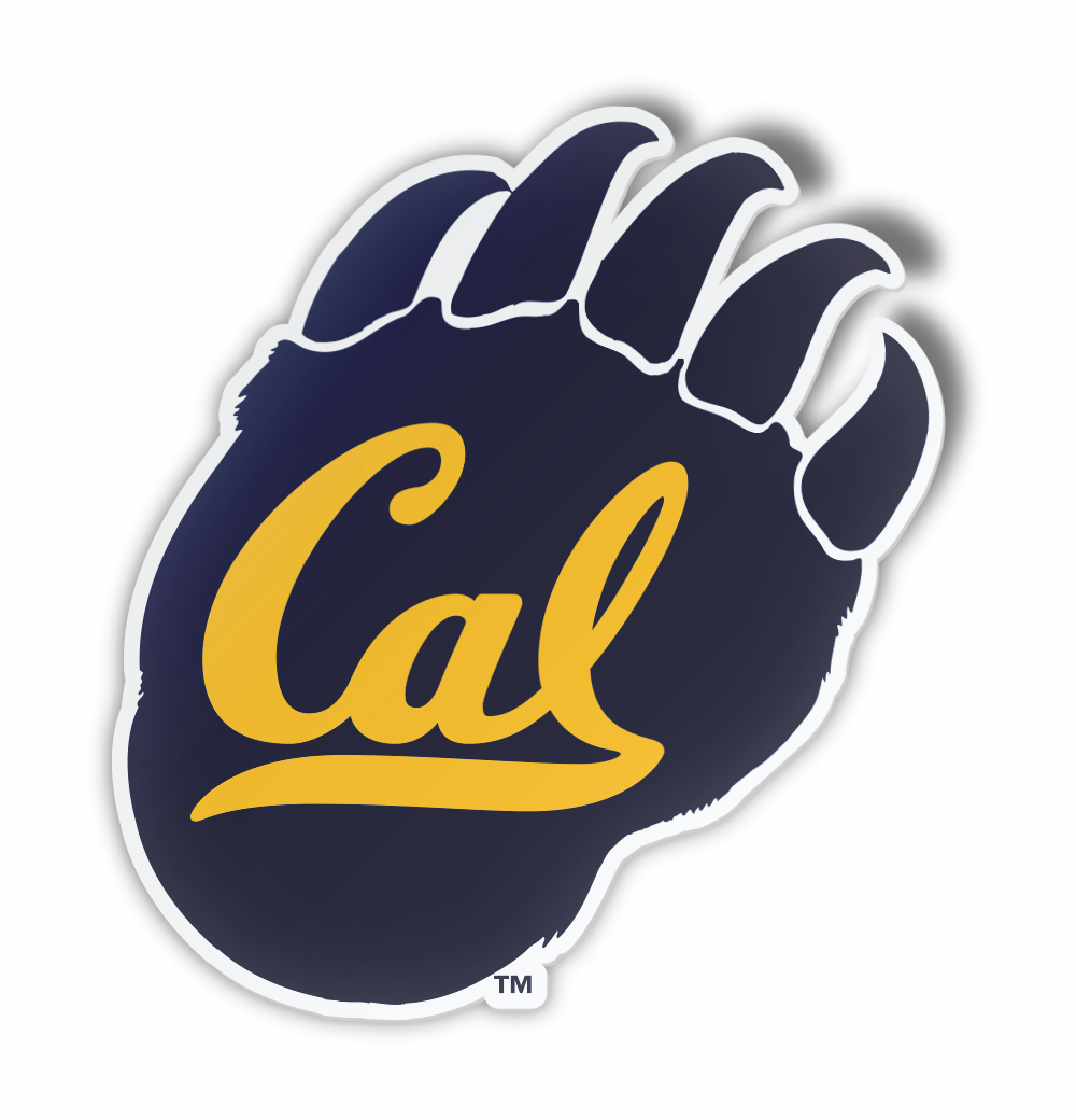 California Berkeley Cal Golden Bears Paw Car Decal Bumper Window Sticker Nudge Printing
