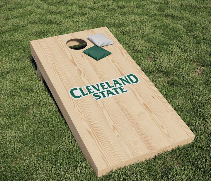Cleveland State University Wordmark Logo Cornhole Decal - Nudge Printing