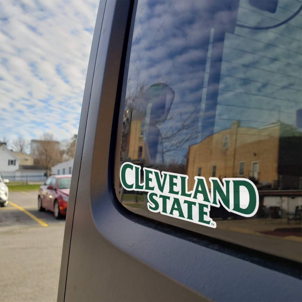 Cleveland State University Vikings Long Decal on Car