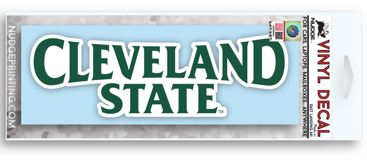 Cleveland State Wordmark Car and Computer Decal