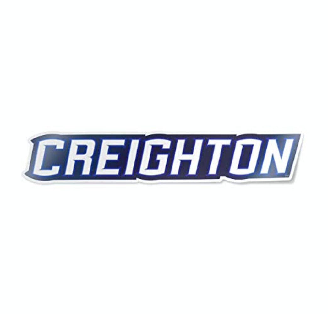 Creighton University Bluejays Full Wordmark Logo Decal