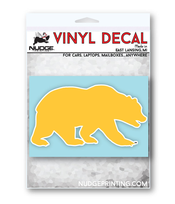 California Berkeley Golden Bear Logo Car Decal Bumper Sticker - Nudge Printing