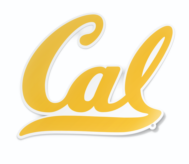 California Berkeley Primary Logo Script Cal Car Decal Bumper Sticker - Nudge Printing