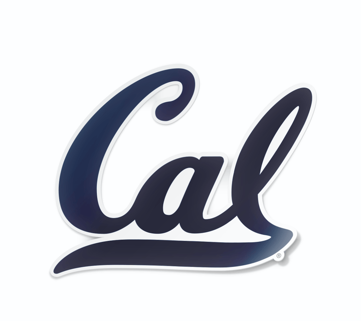 California Berkeley Primary Logo Script Cal Car Decal Bumper Sticker - Nudge Printing