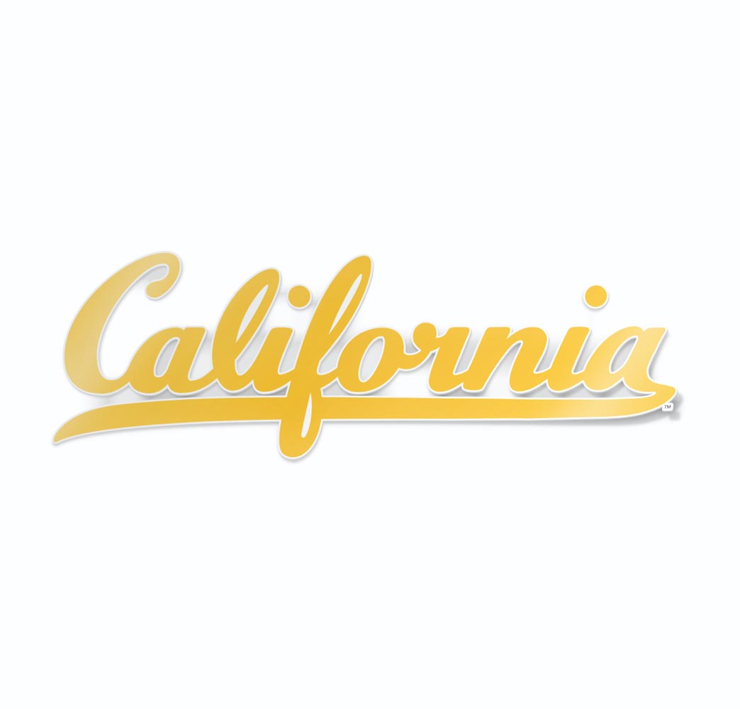 California Berkeley Script California Logo Car Decal - Nudge Printing