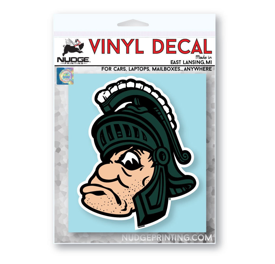 Michigan State Gruff Sparty Vinyl Car Decal Sticker - Nudge Printing