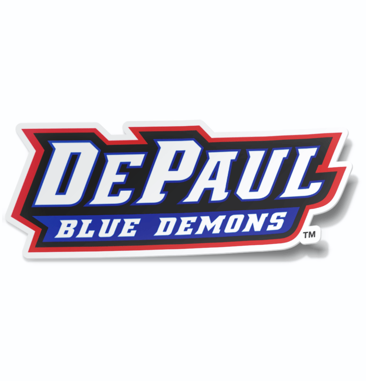 DePaul University Wordmark Car Decal Bumper Sticker