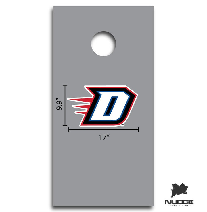 DePaul Demons Block "D" Jumbo Decal for Corn Hole Board