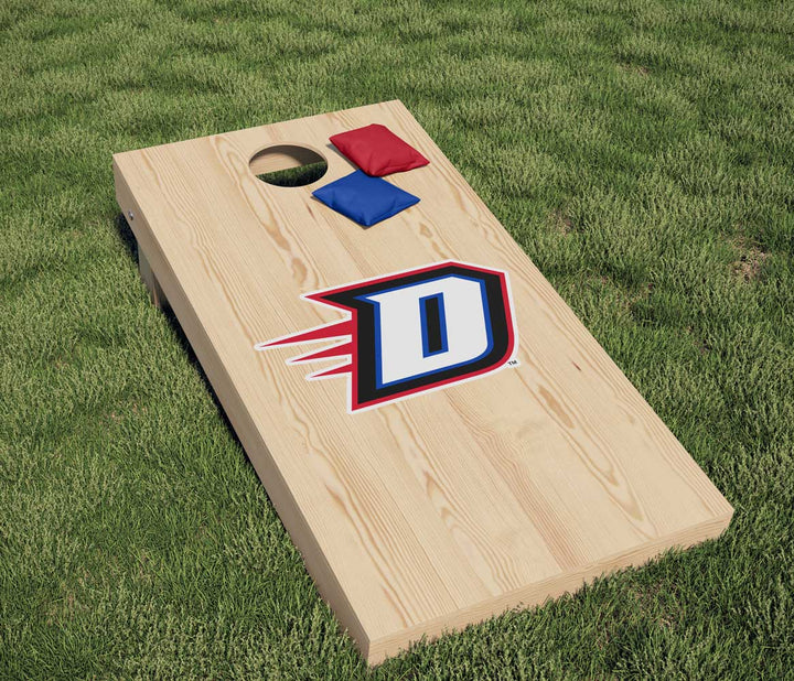 DePaul University Blue Demons Block D Cornhole Decal - Nudge Printing